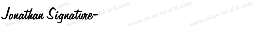 Jonathan Signature字体转换
